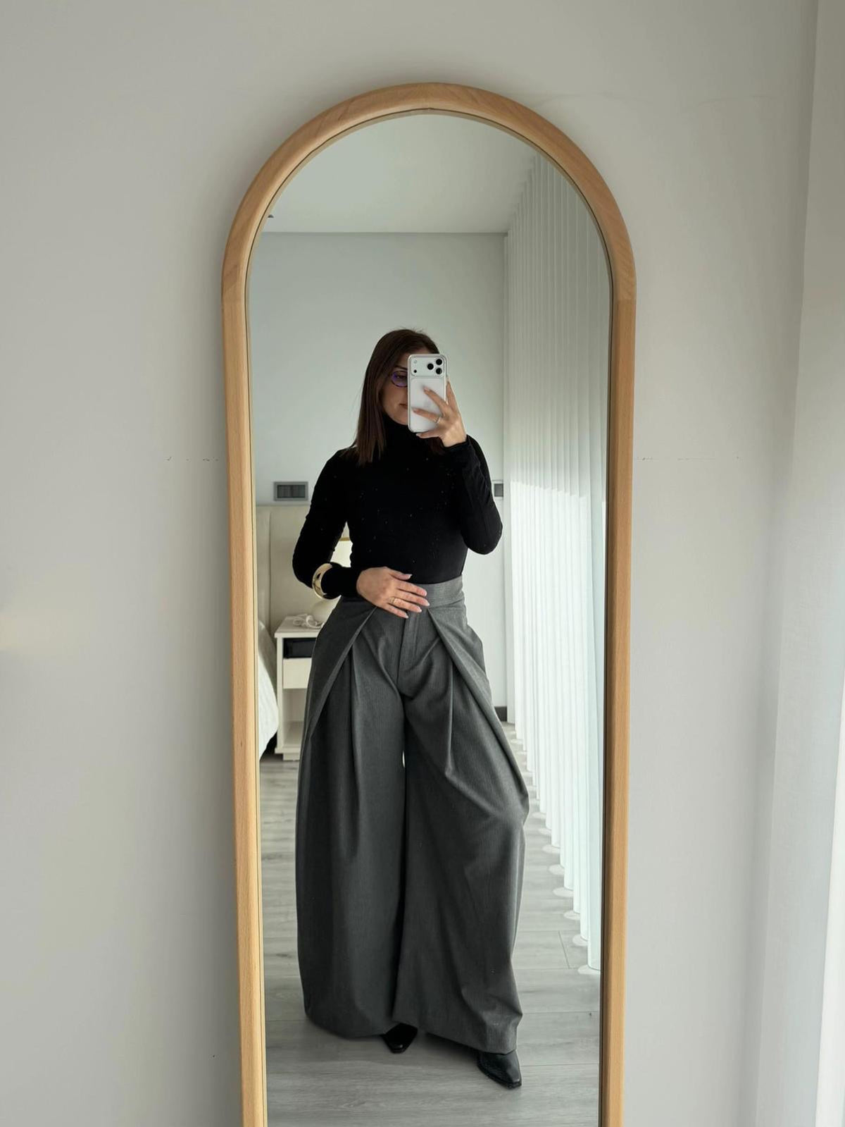 Pantalon classique Gris