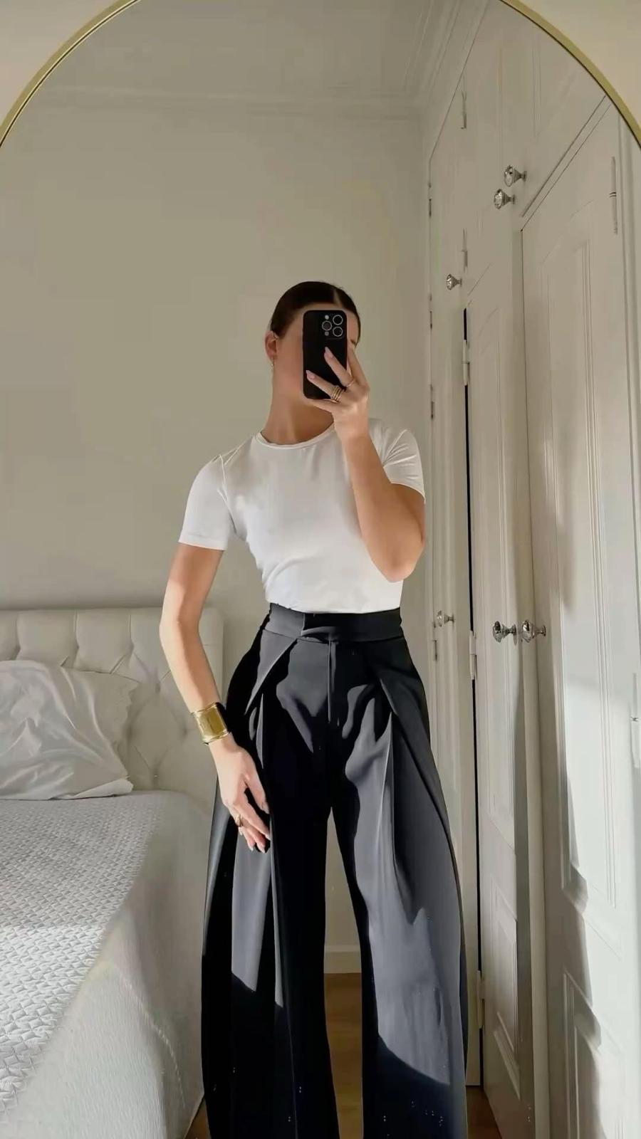 Pantalon Classique Noir