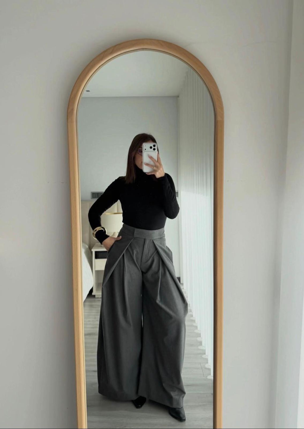 Pantalon classique Gris